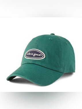 Adult Unisex Life Is Good Vintage Oval Chill Cap NEW W TAGS